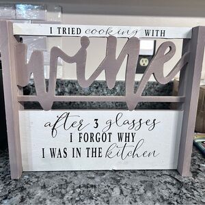 Decorative Wine Kitchen Sign